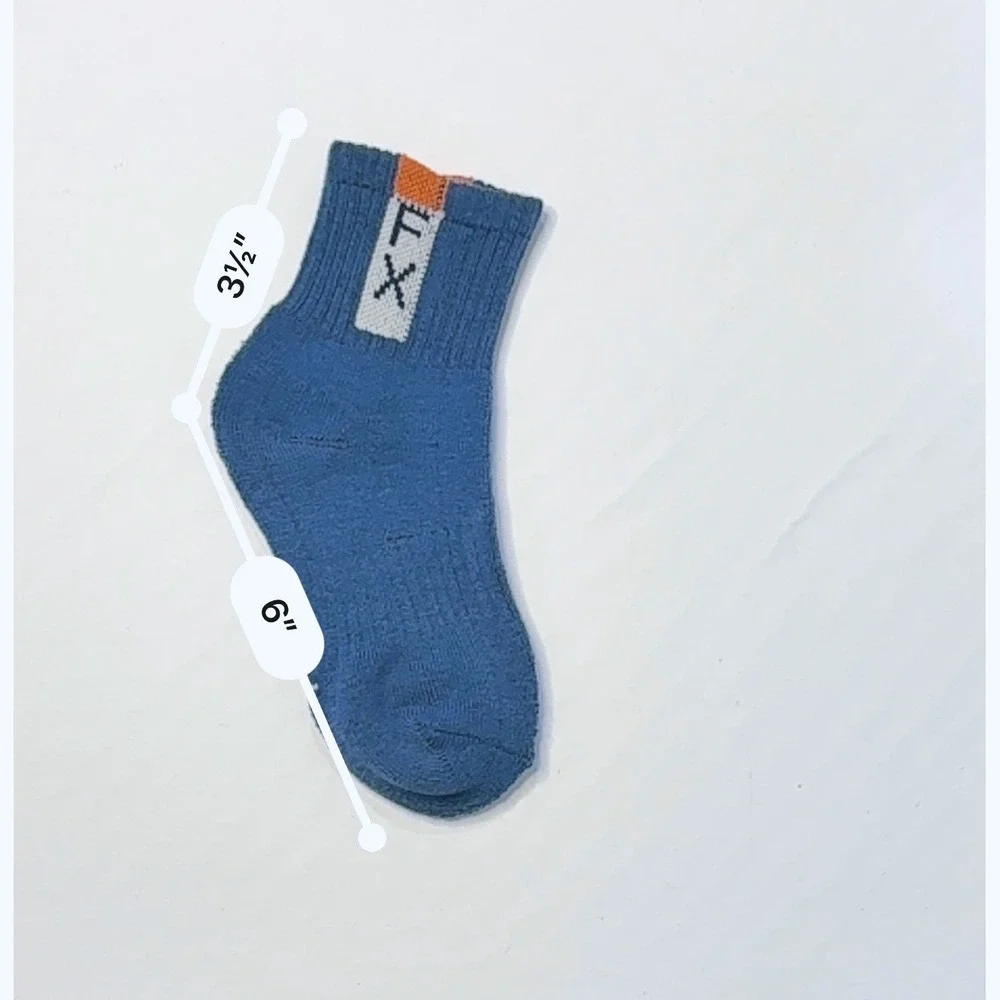 Unisex Kids Thick Winter Crew Socks 4-8 YO Colorful Anti-slip Fleece Lined 5 Pk‎